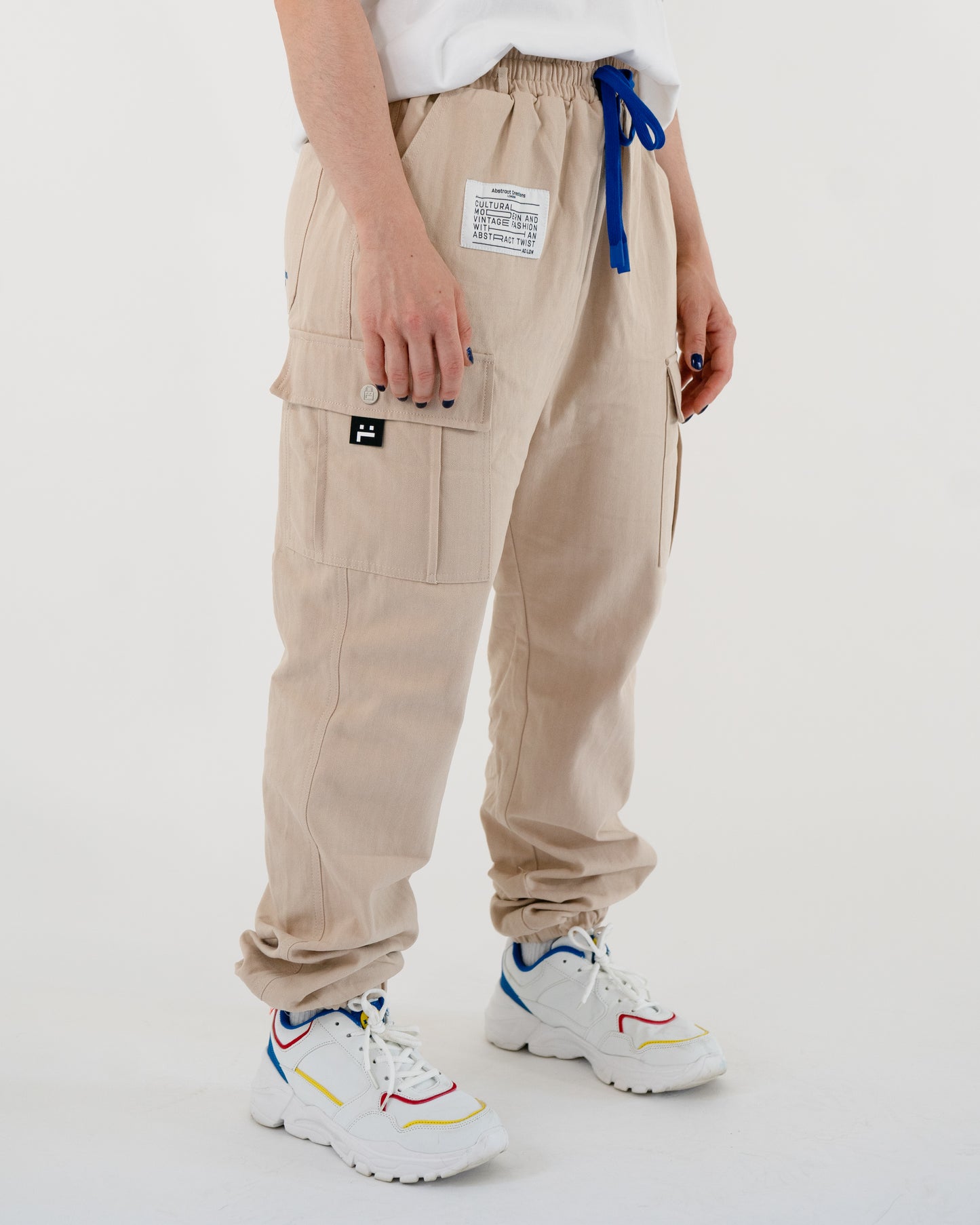 Herringbone Cargo Pant Sand