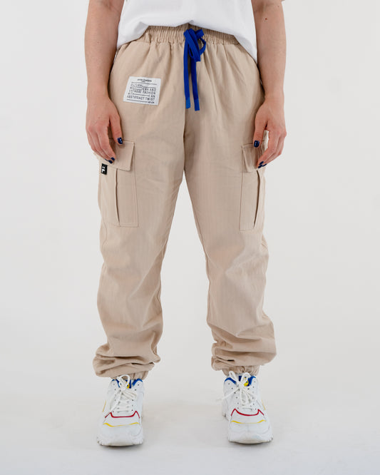 Herringbone Cargo Pant Sand