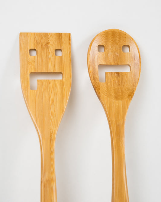 Bamboo Utensils Flat & Round